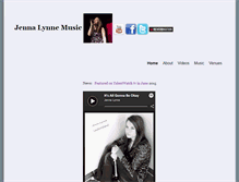 Tablet Screenshot of jennalynnemusic.com